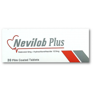 NEVILOB PLUS 5 / 12.5 MG ( NEBIVOLOL HYDROCHLORIDE / HYDROCHLOROTHIAZIDE ) 20 TABLETS